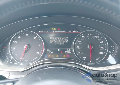 2016 Audi A6 2.0T Premium Plus z USA, uszkodzony, nr VIN WAUGFAFC6GN072271